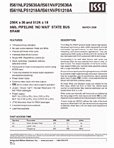 DataSheet IS61NVP51218A pdf